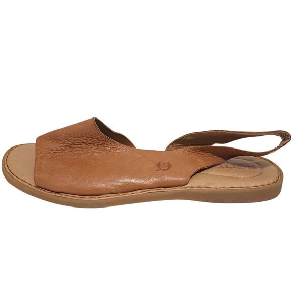 Born Inlet Boho Soft Buttery Leather Slingback Open Toe Sandals Size 11 Clay - Picture 7 of 12